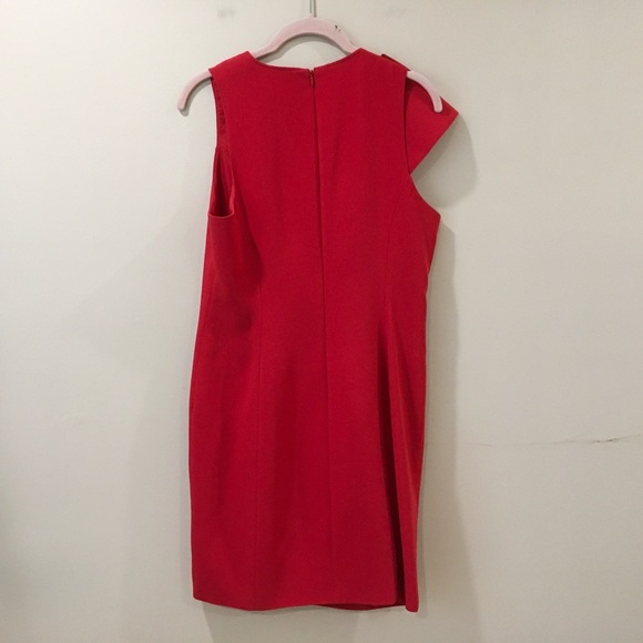 Cinq à Sept Red Ruffle Mini Dress - Picture 4 of 8